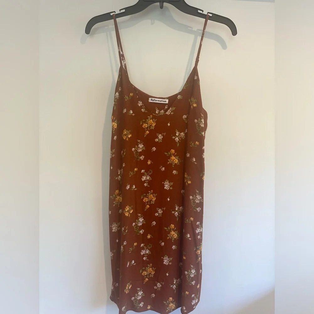 Reformation slip dress size small brown - Picture 2 of 3